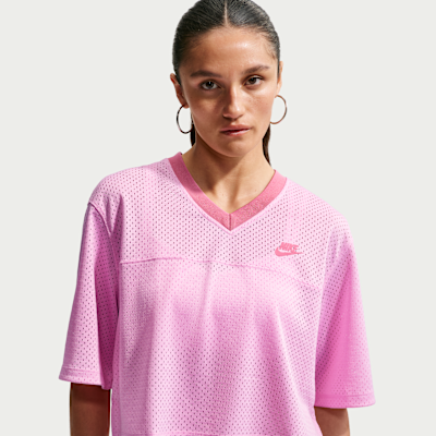 Nike Sportswear Women's Oversized Heritage Cropped Mesh Jersey